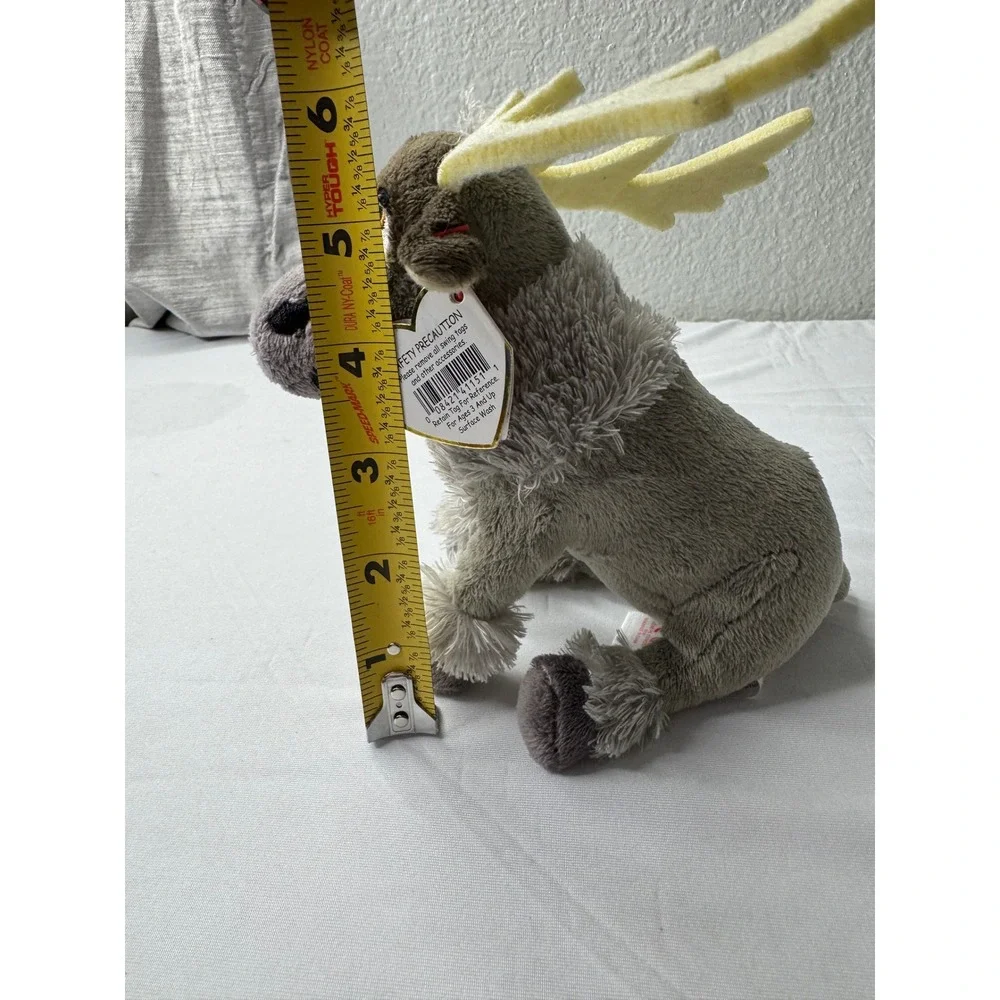Ty Beanie Babies Disney Frozen Sven Reindeer Sparkle Plush 2014 Grey Brown 41151